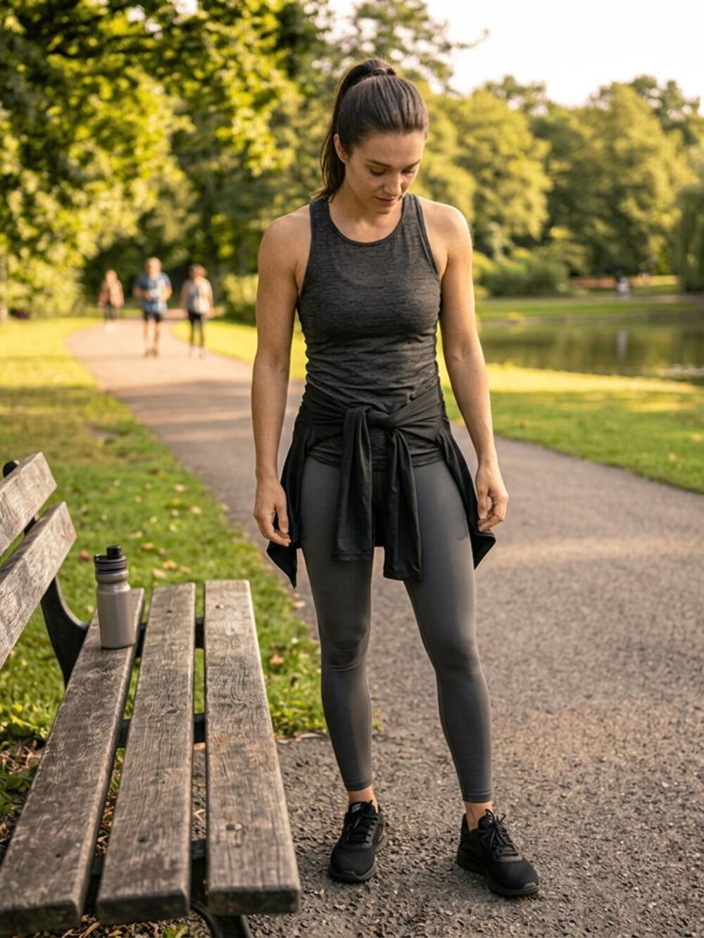 Nike Tanjun Black  Lightweight Mesh Athletic Sneakers Size 9 NWOB - Picture 2 of 10